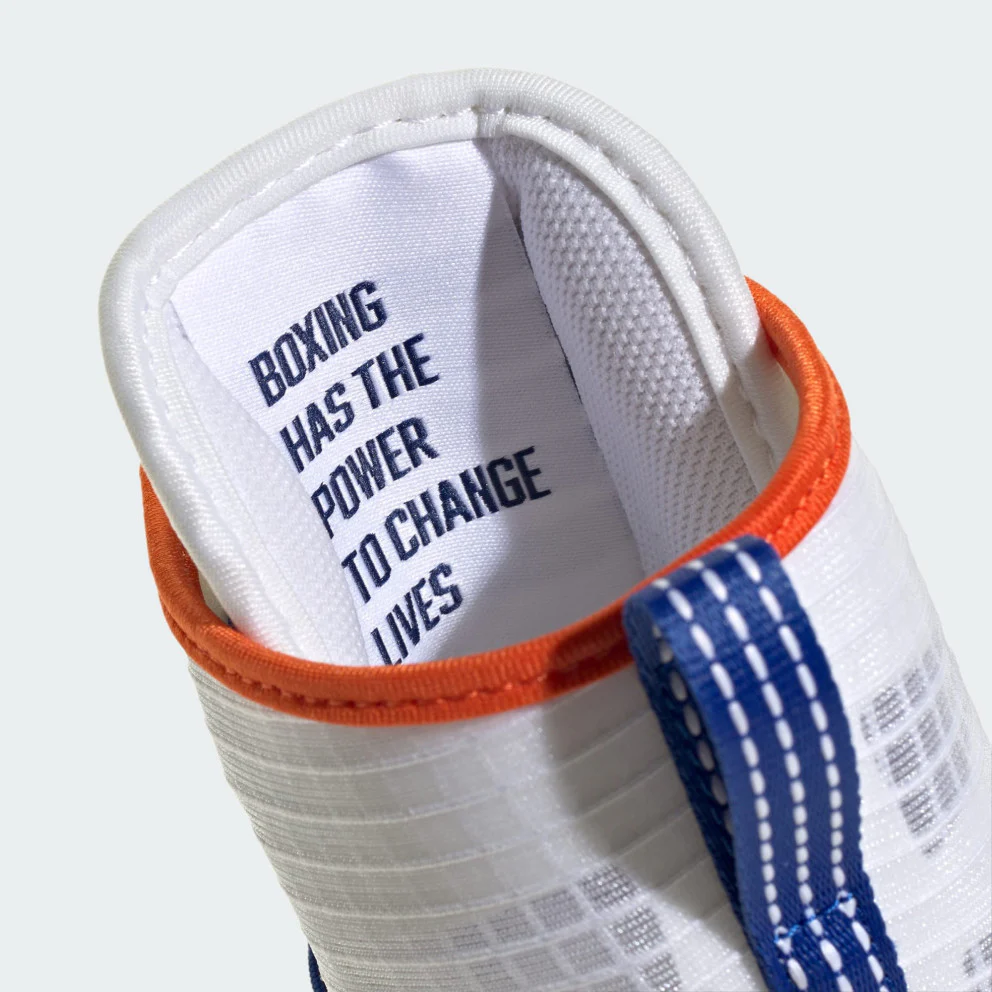 Adidas Box Hog 4 Boxing Boots - White/Dark Blue/Royal Blue - Image 7