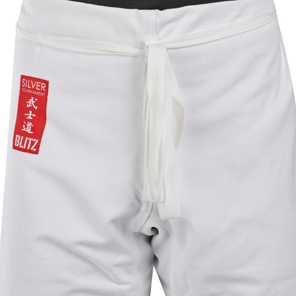 Blitz Adult Silver Tournament Kumite Karate Gi - 14oz - Image 11
