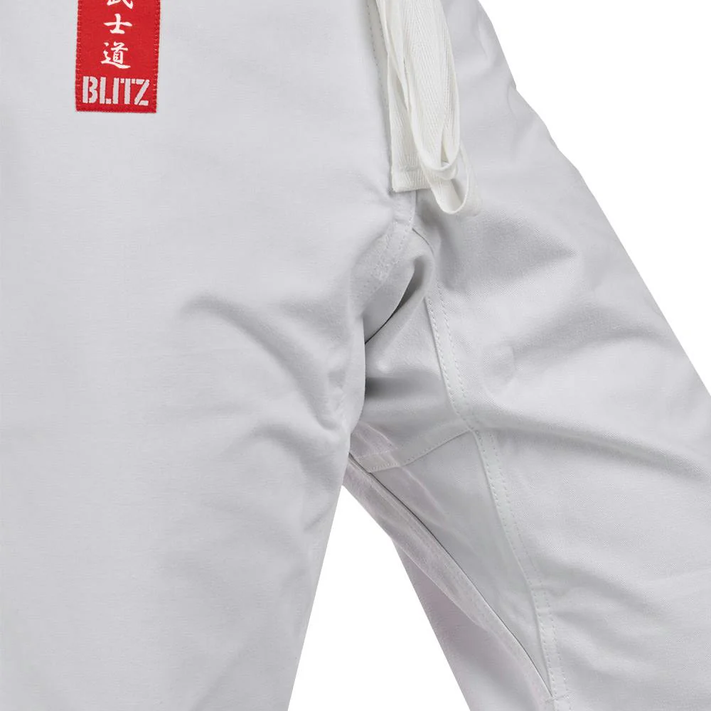 Blitz Adult Silver Tournament Kumite Karate Gi - 14oz - Image 12