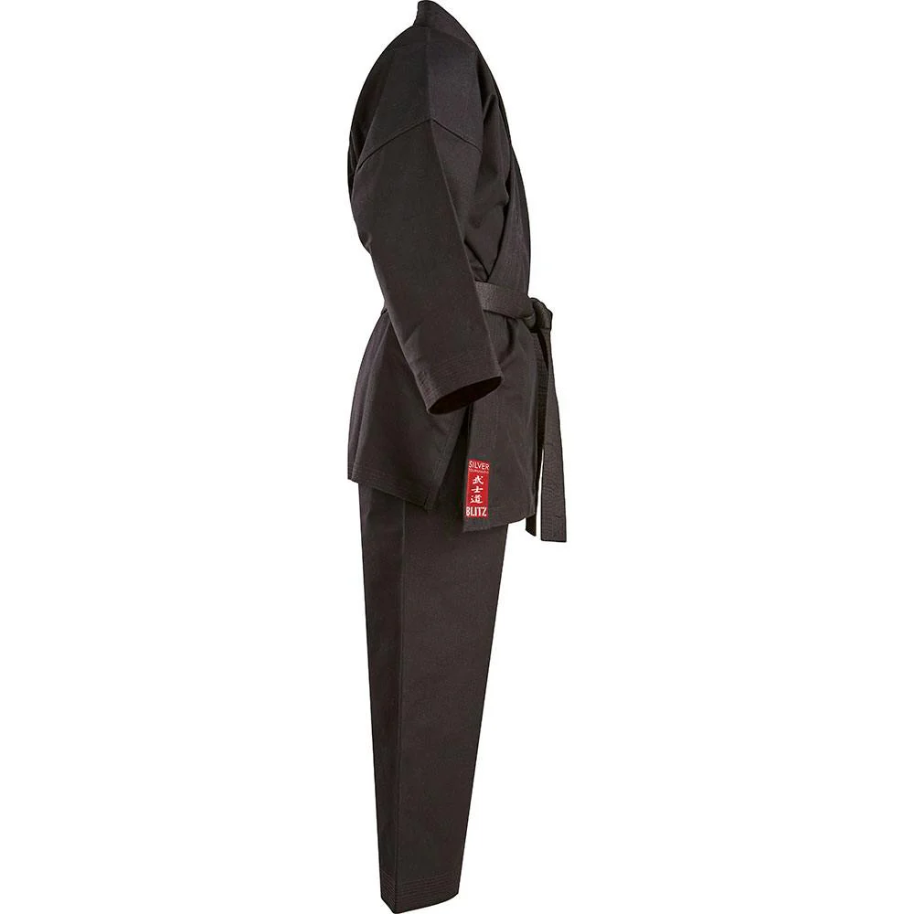 Blitz Adult Silver Tournament Kumite Karate Gi - 14oz - Image 3