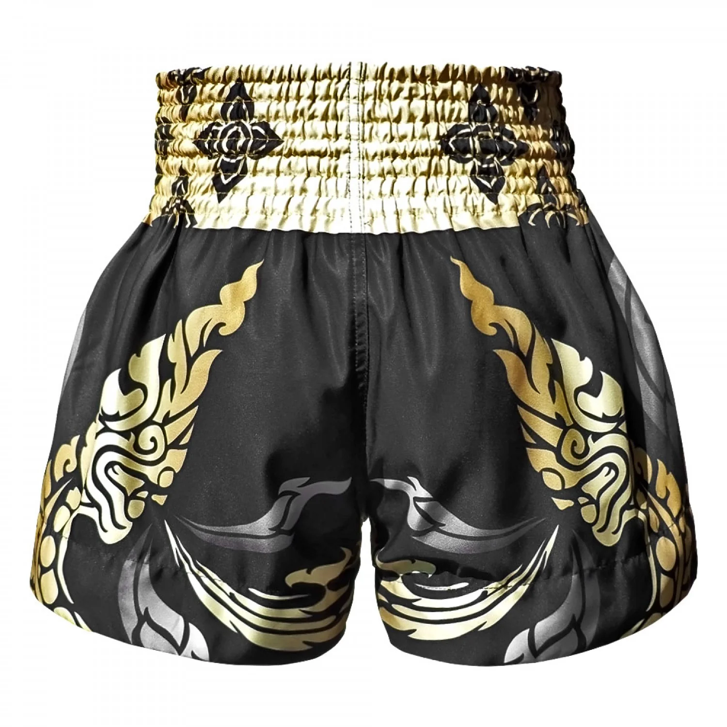 TUFF Muay Thai Shorts - Thai King Of Naga Black - Image 4