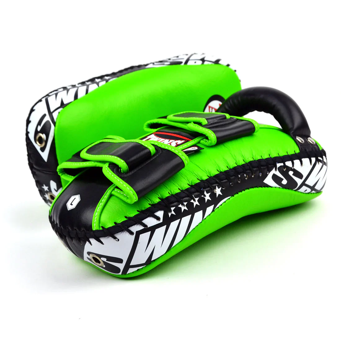Twins Special Curved  Leather Thai Kick Pads - Image 19
