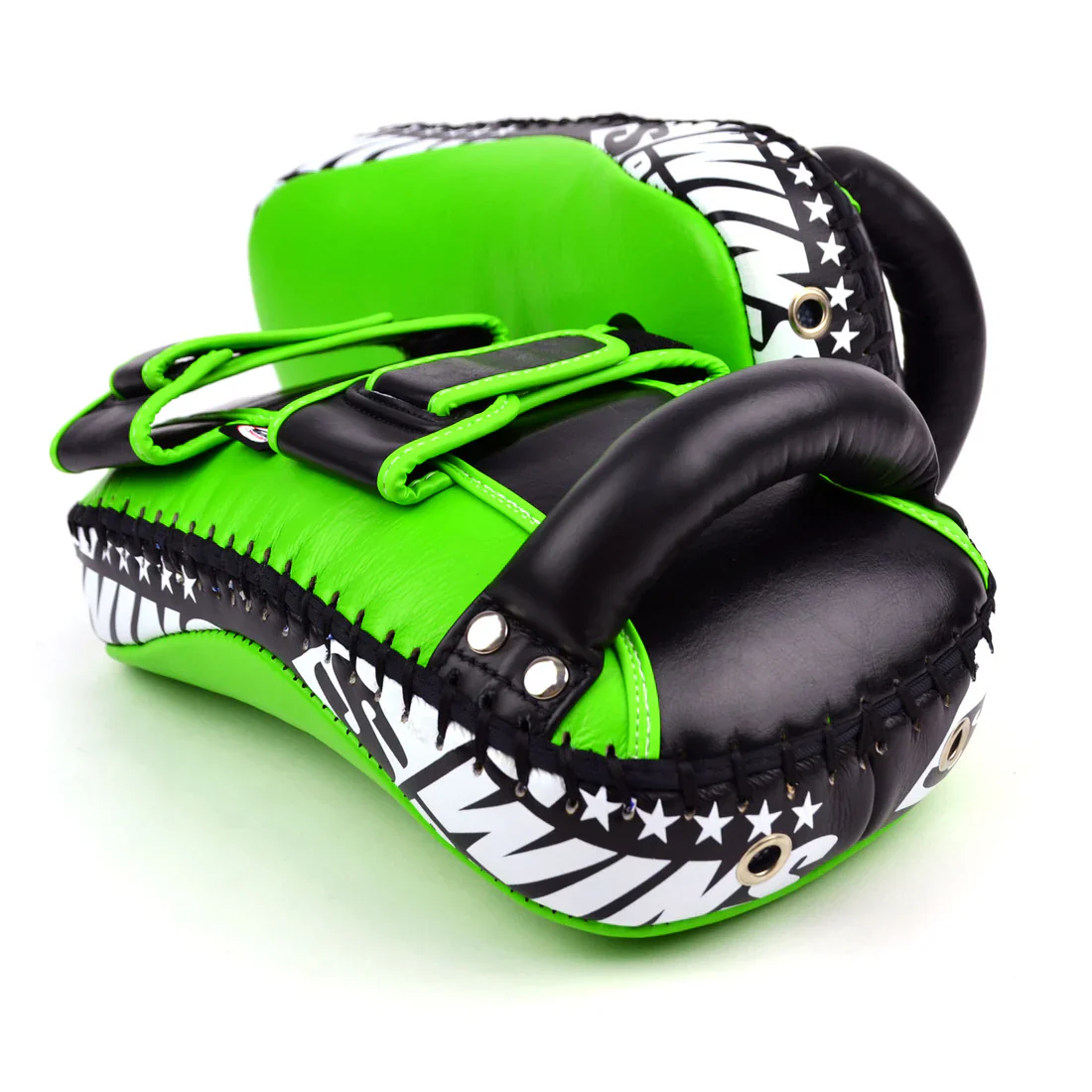 Twins Special Curved  Leather Thai Kick Pads - Image 20