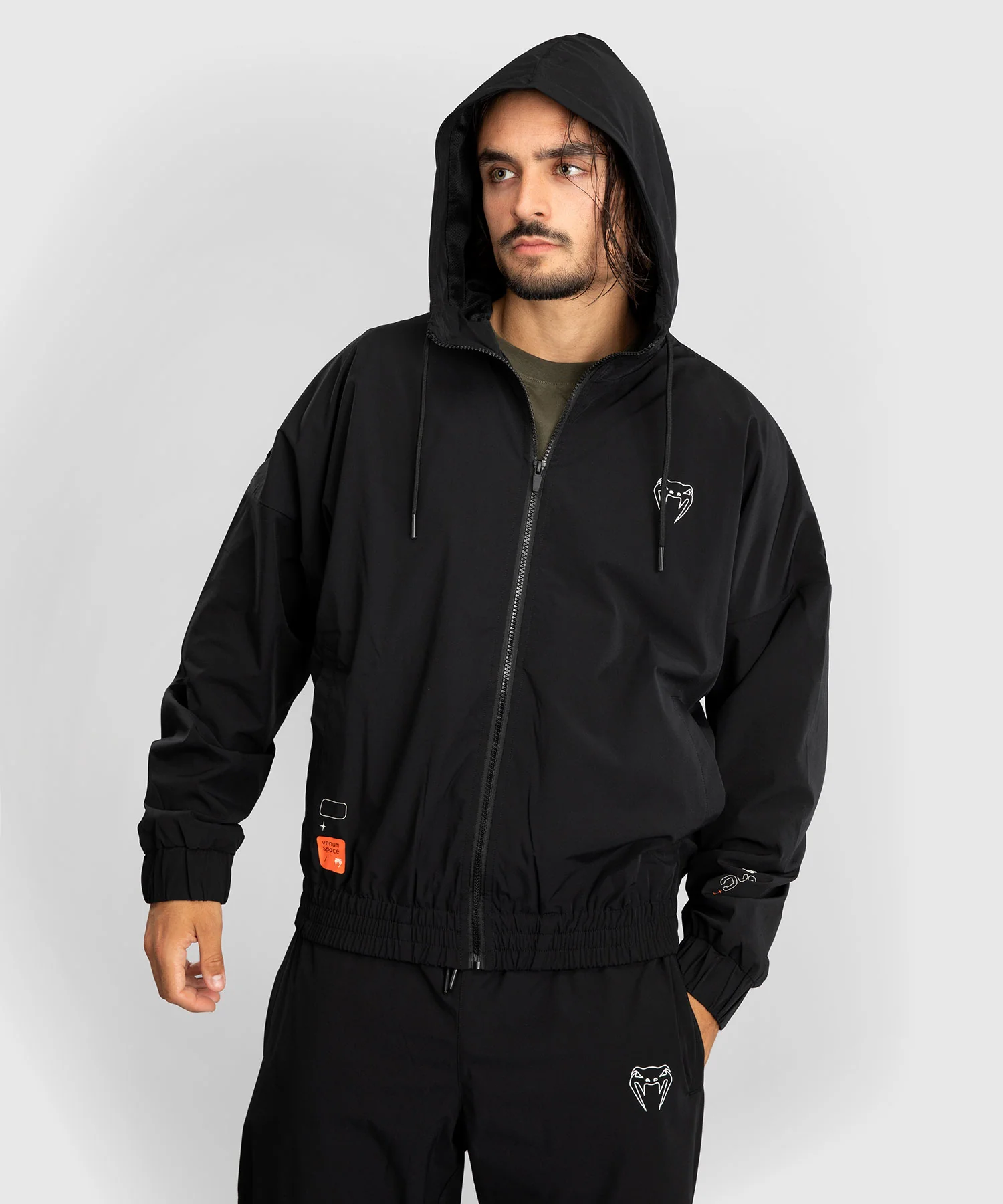 Venum Eclipse Track Jacket - Black/Ivory - Image 3