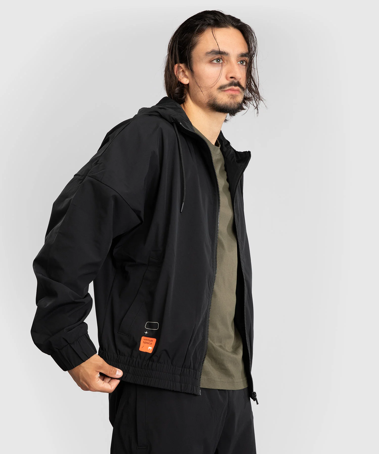 Venum Eclipse Track Jacket - Black/Ivory - Image 5