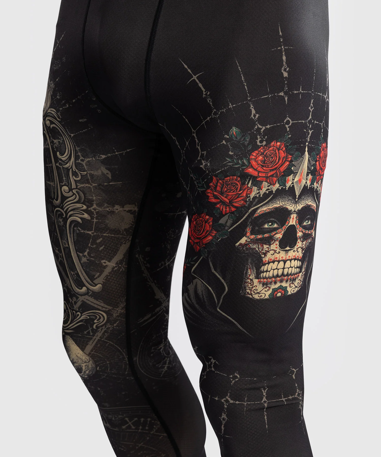 Venum Santa Muerte 5.0 Men’s Spats - Deep Black/Gold - Image 6
