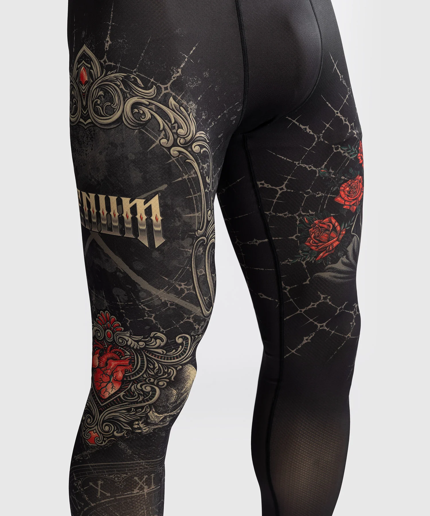 Venum Santa Muerte 5.0 Men’s Spats - Deep Black/Gold - Image 7