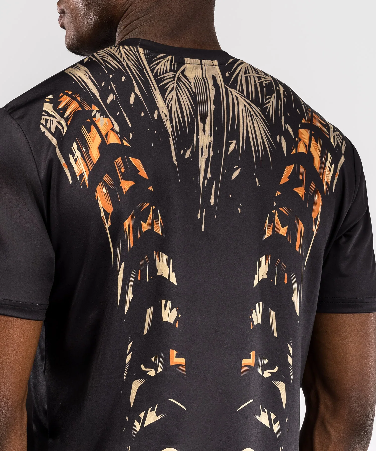 Venum Tiger Men's Dry Tech T-Shirt - Black/Neon Orange - Image 5