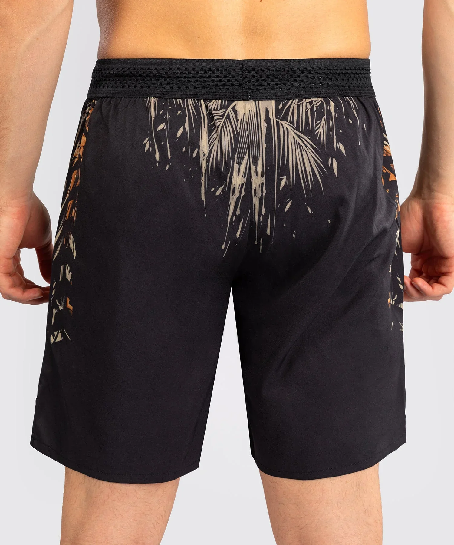 Venum Tiger Men's Training Shorts - Black/Neon Orange - Image 3