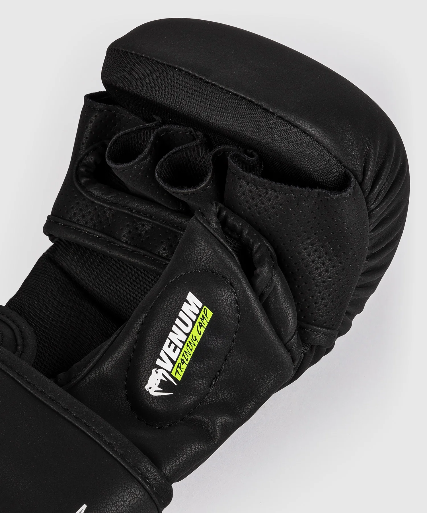Venum Training Camp 4.0 MMA Sparring Gloves - Black/Neon Green - Image 4